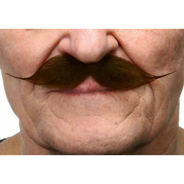 Dark Brown Costume Moustache, 14 x 2.5 cm
