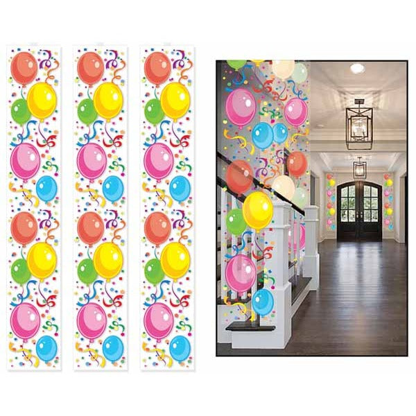 Balloon Party Panels for Birthday Decorations
