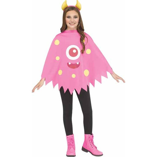 Pink Monster Poncho Child Costume