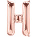 34" Rose Gold Letter H Balloon