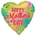Mother's Day Tropical Jumbo Heart Foil Balloon