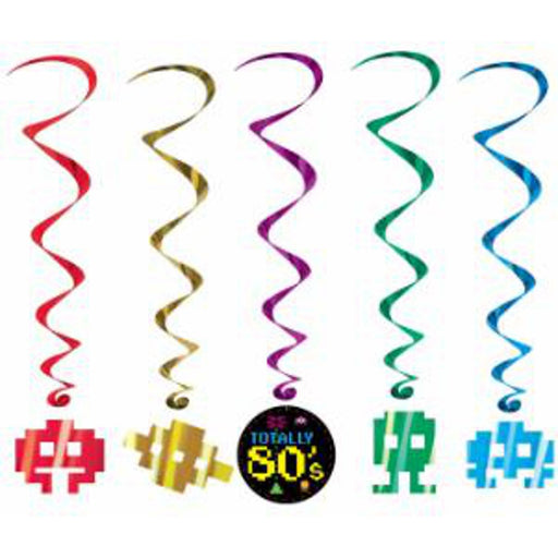 80'S Whirls Decoration Set (5 Pieces)