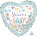 28-Inch Baby Shower Heart Foil Balloon