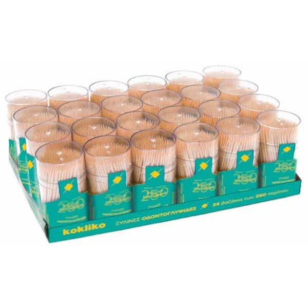 Toothpicks in Dispenser, 250 Pack