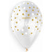 GEMAR 13" HBD GOLDEN DOTS ON CLEAR 50/BG