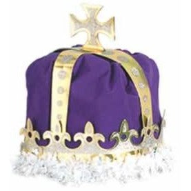 Purple Velour Royal King's Crown