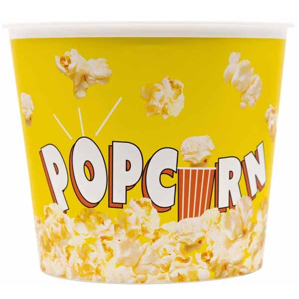 Solid Yellow Popcorn Bucket, 2.2 L