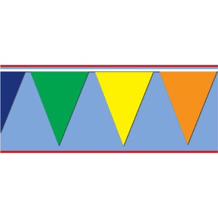Multicolor All-Weather Pennant Banner, 30 ft