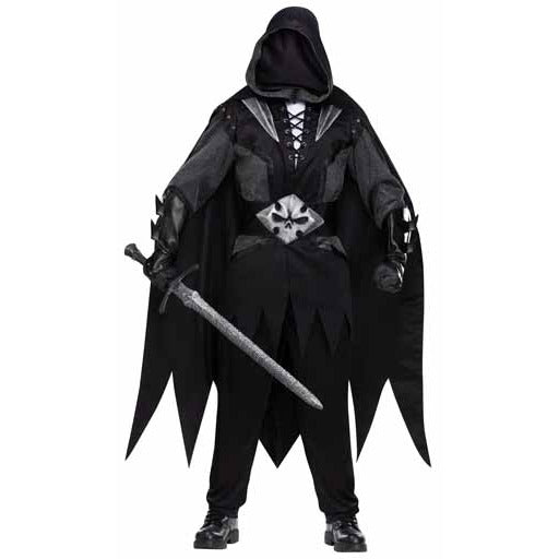 Evil Knight Adult Costume with Cape and Hood