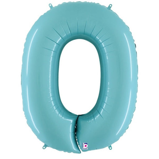 Megaloon Pastel Blue Number 0 Balloon