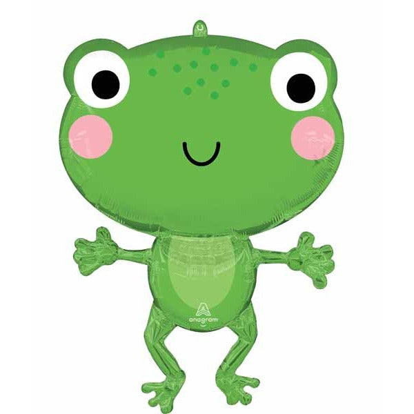 Happy Frog 29-Inch Shaped Foil Balloon