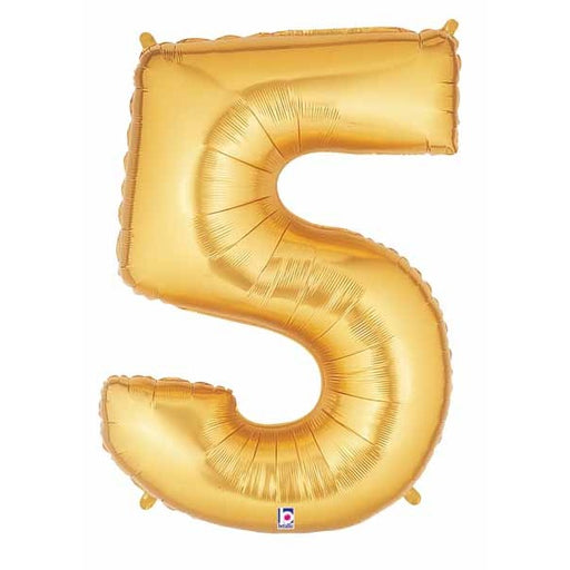 Meg aloon Gold Number 5 Balloon, 40 Inch