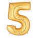 Meg aloon Gold Number 5 Balloon, 40 Inch
