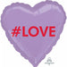 #LOVE Candy Heart 18-Inch Foil Balloon