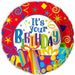 It's Your Birthday 18" Foil Balloon