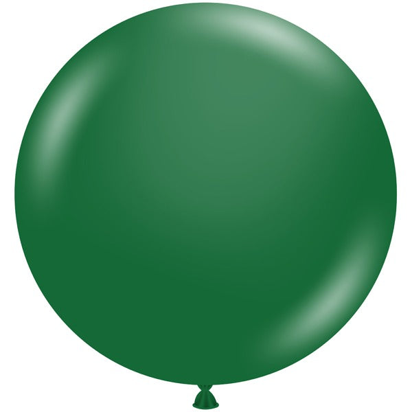 TUFTEX 36-Inch Metallic Forest Green Latex Balloons, 2-Pack