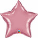 20-Inch Chrome Mauve Star Foil Balloon