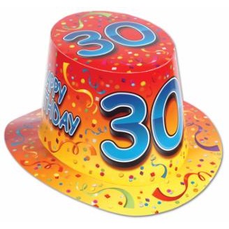 Orange Happy Birthday Hi-Hat