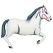 White Horse Shaped Foil Balloon, 34 Inch