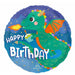Cute Dragon Birthday 18-Inch Round Foil Balloon