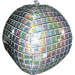 15 Inch Holographic Disco Ball UltraShape Foil Balloon