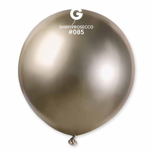 Gemar 19-Inch Shiny Prosecco #085 Latex Balloons, 25 Count