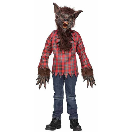 Brown Werewolf Child Costume, Medium 8-10