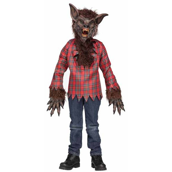 Brown Werewolf Child Costume, Medium 8-10