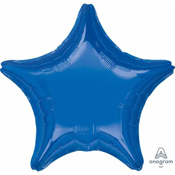 19 Inch Dark Blue Star Foil Balloon