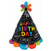Happy Birthday Hat Doodles 31-Inch Foil Balloon