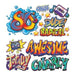 80s Graffiti Party Props, 15 Pieces