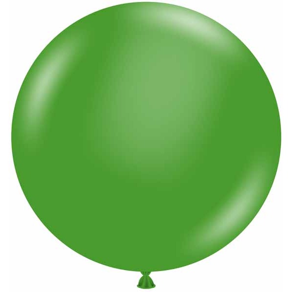TUFTEX 24-Inch Standard Green Latex Balloons, 25 Count
