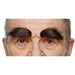 EYEBROWS BROWN W/RED FLECKS 7 CM X 3 CM