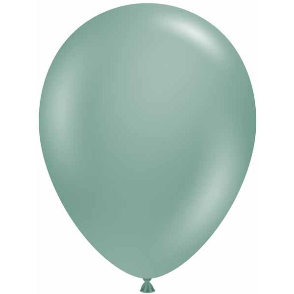 TUFTEX 11-Inch Willow Green Latex Balloons, 12 Count
