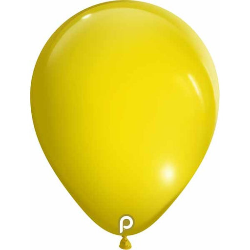 Prima Yellow 5-Inch Round Latex Balloons, 100 Count