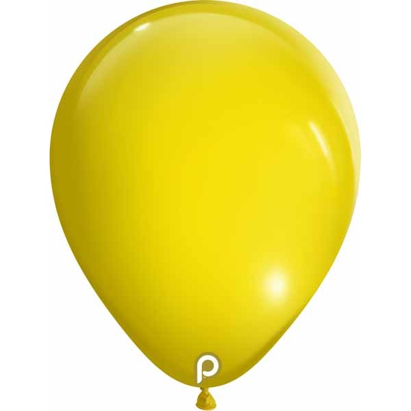 Prima Yellow 11-Inch Round Latex Balloons, 100 Count