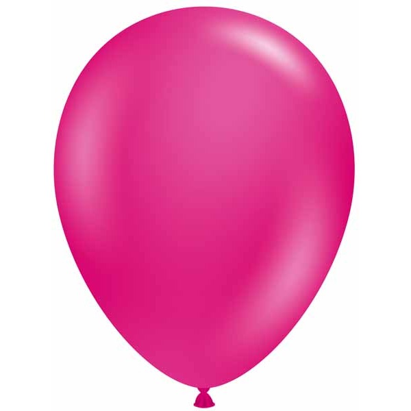 Tuftex 5-Inch Crystal Magenta Latex Balloons, 50 Count