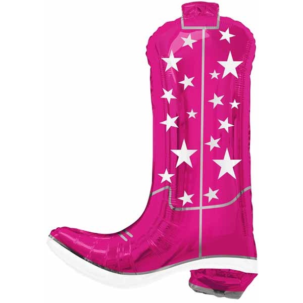 TUFTEX 26-Inch Cowgirly Boot Foil Balloon