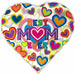 Best Mom Ever Heart Foil Balloon, 18 Inch