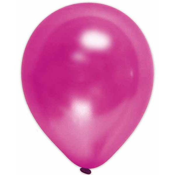 Trico 12" Pearl Fuchsia Latex Balloons, 100 Pack