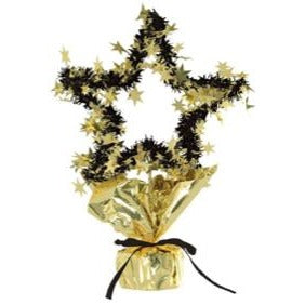 Gold Star Gleam N Shape Centerpiece, 11.5 Inches