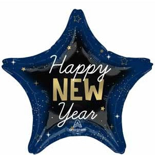 Celestial New Year 19" Star Foil Balloon