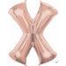 Rose Gold Letter X Balloon, 16 Inch