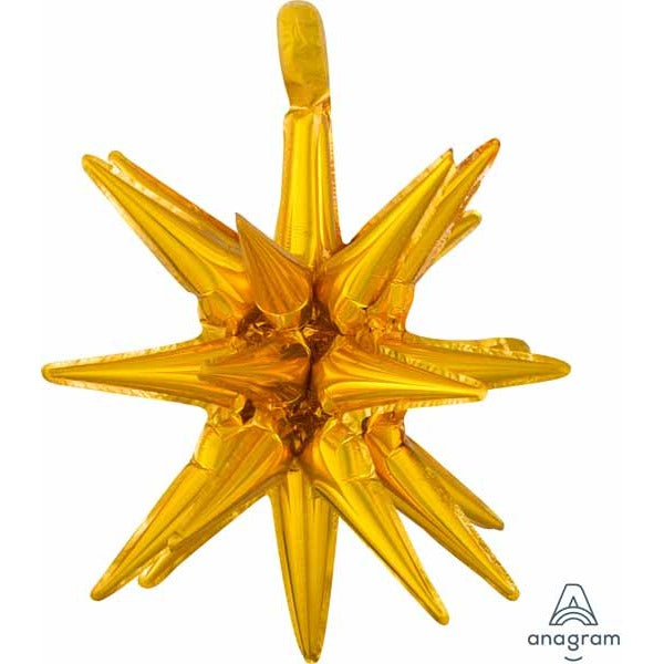 Gold Magic Star Foil Balloon, 20 Inch