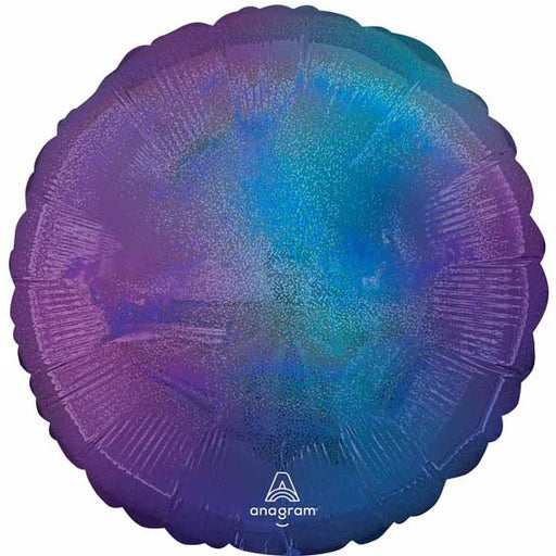 Blue Aura Stardust 18-Inch Round Foil Balloon