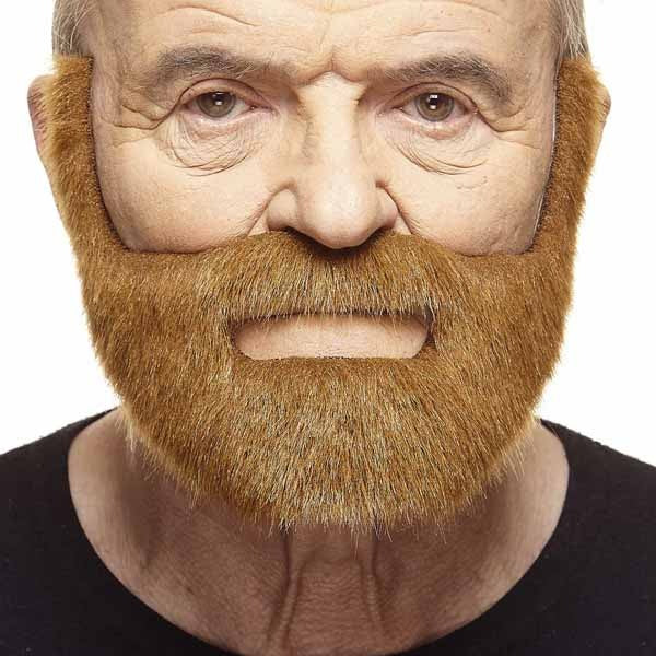 MOUSTACHE & BEARD AUBURN 24CM X 15CM