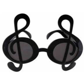 Black G Clef Fanci-Frames Novelty Glasses