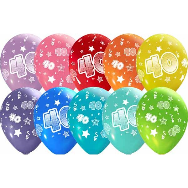 #40 NUMBERS-ALL-OVER 12" TRENDY ASST 50/B