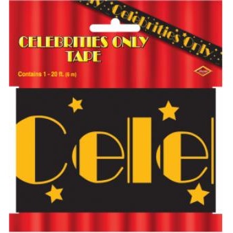 Celebrities Only Party Tape, 3 Inches x 20 Feet