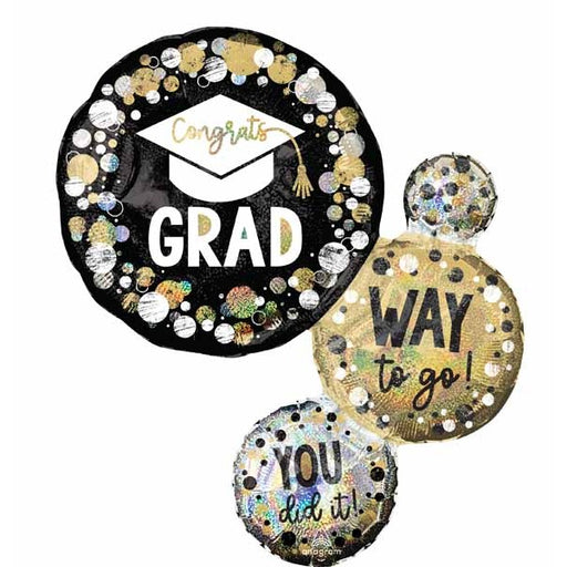 Way to Go Grad 28" Holographic Foil Balloon
